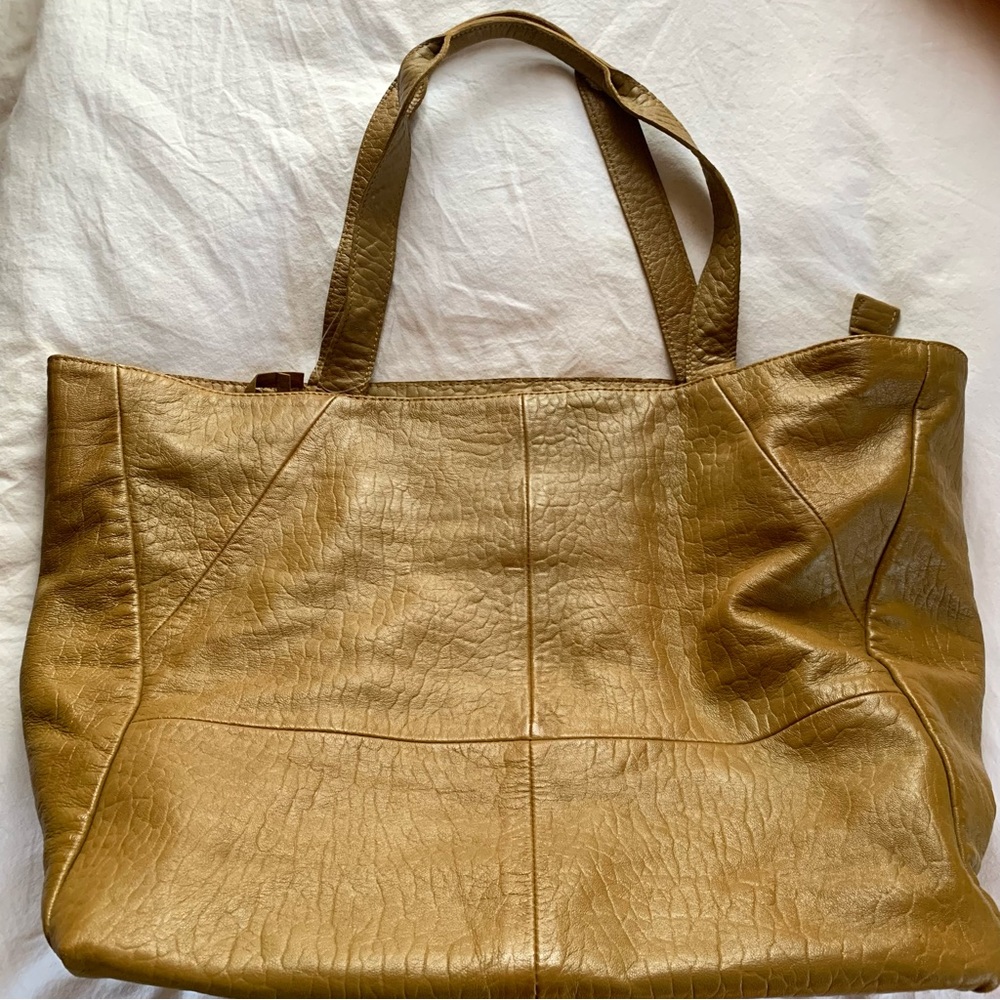 Anthropologie Leather Tote Bag